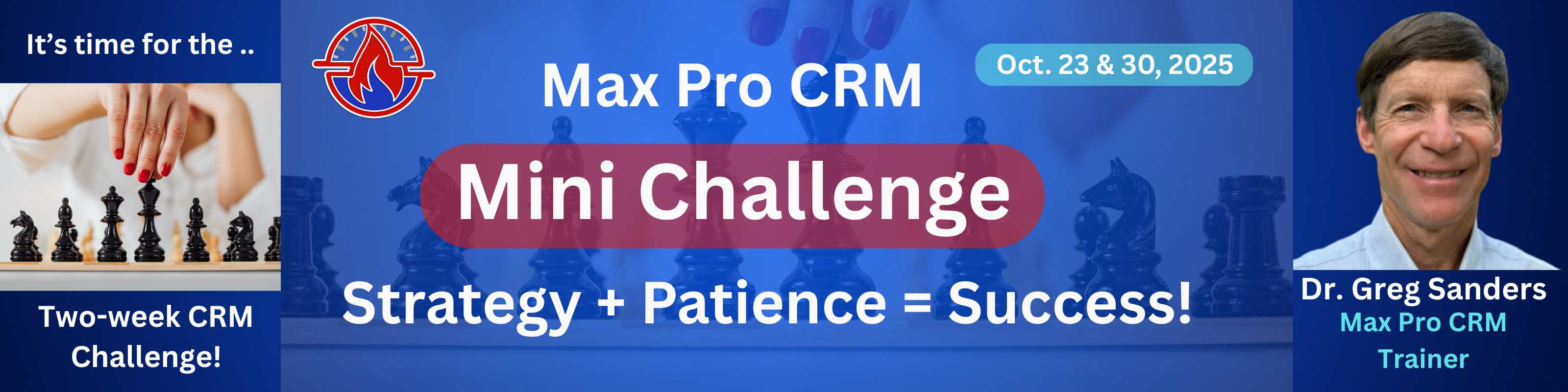 Two Week CRM Mini-Challenge! Thursdays, Oct. 23 & 30, 2025