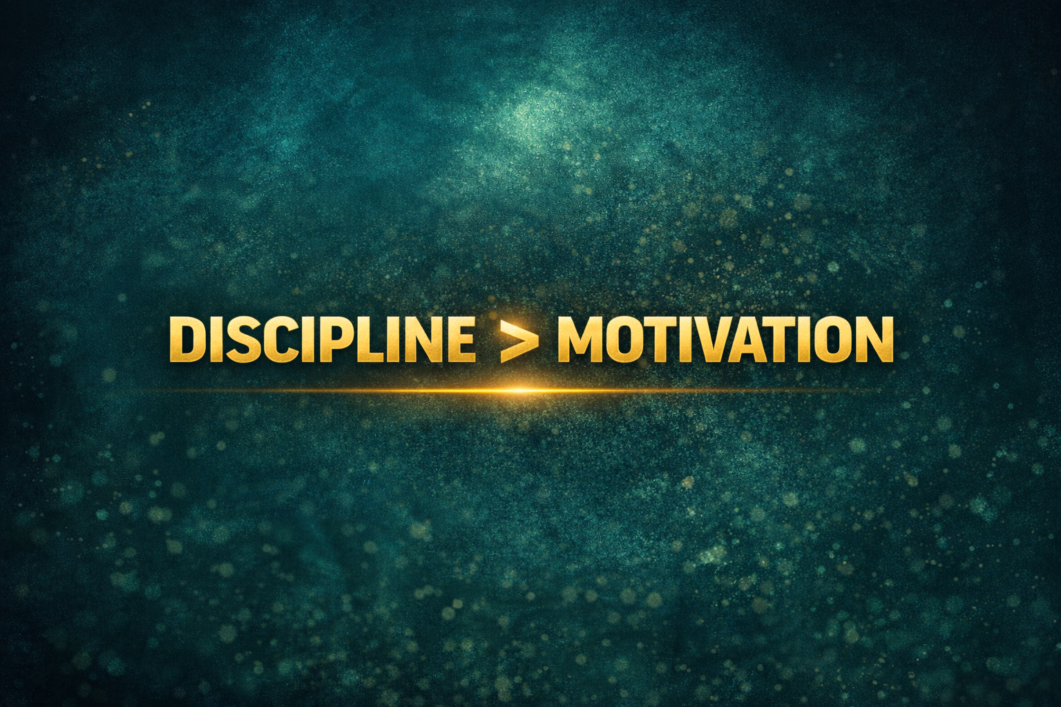 Motivation Won’t Save You