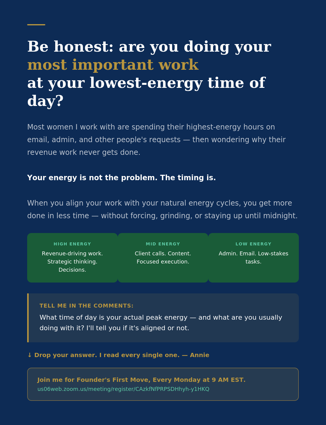 ENERGY MISALIGNMENT