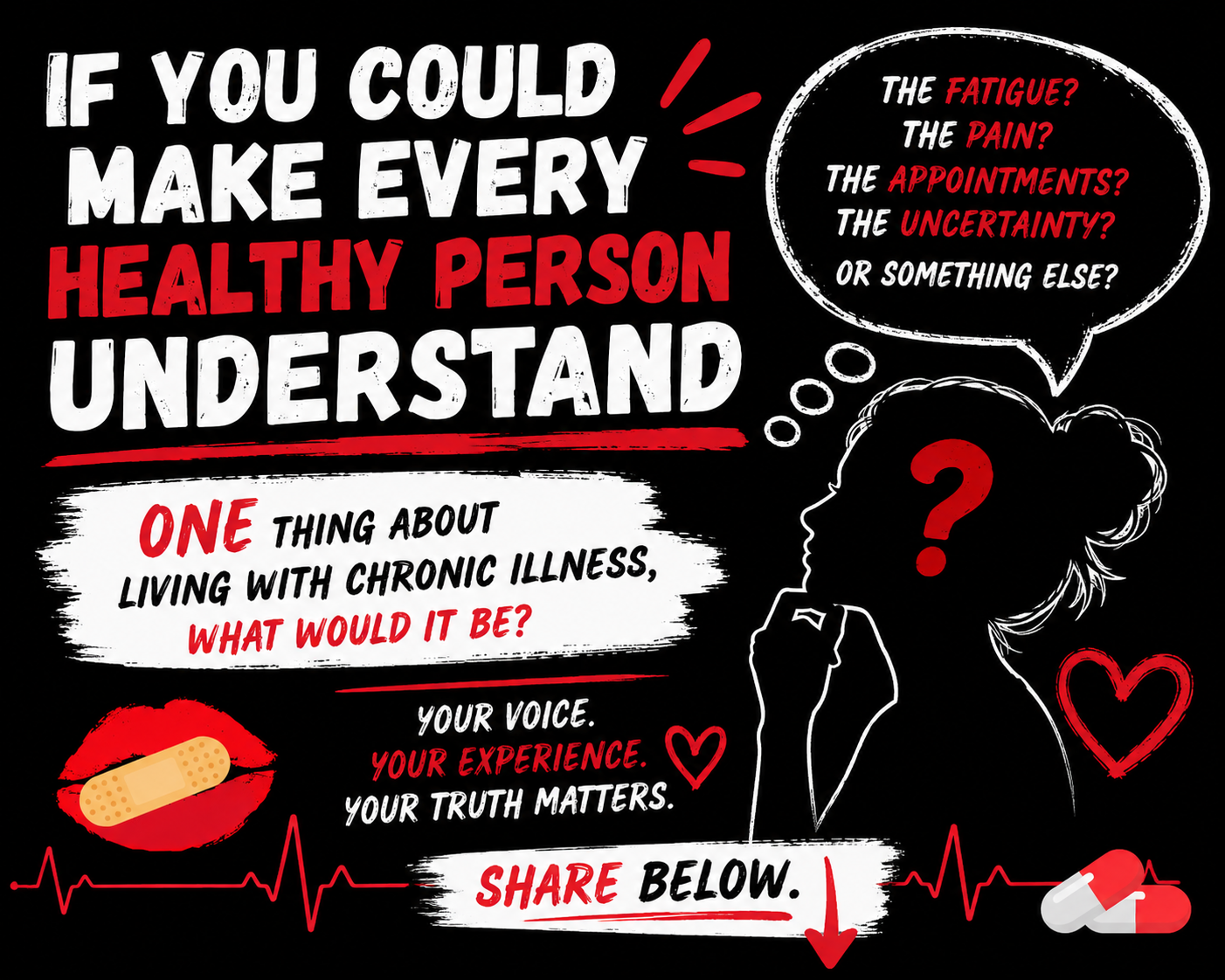 If you could make every healthy person understand...