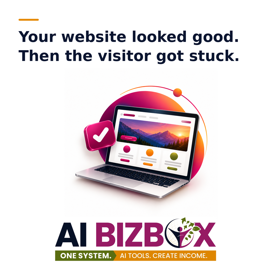 Your website looked good. Then the visitor got stuck
