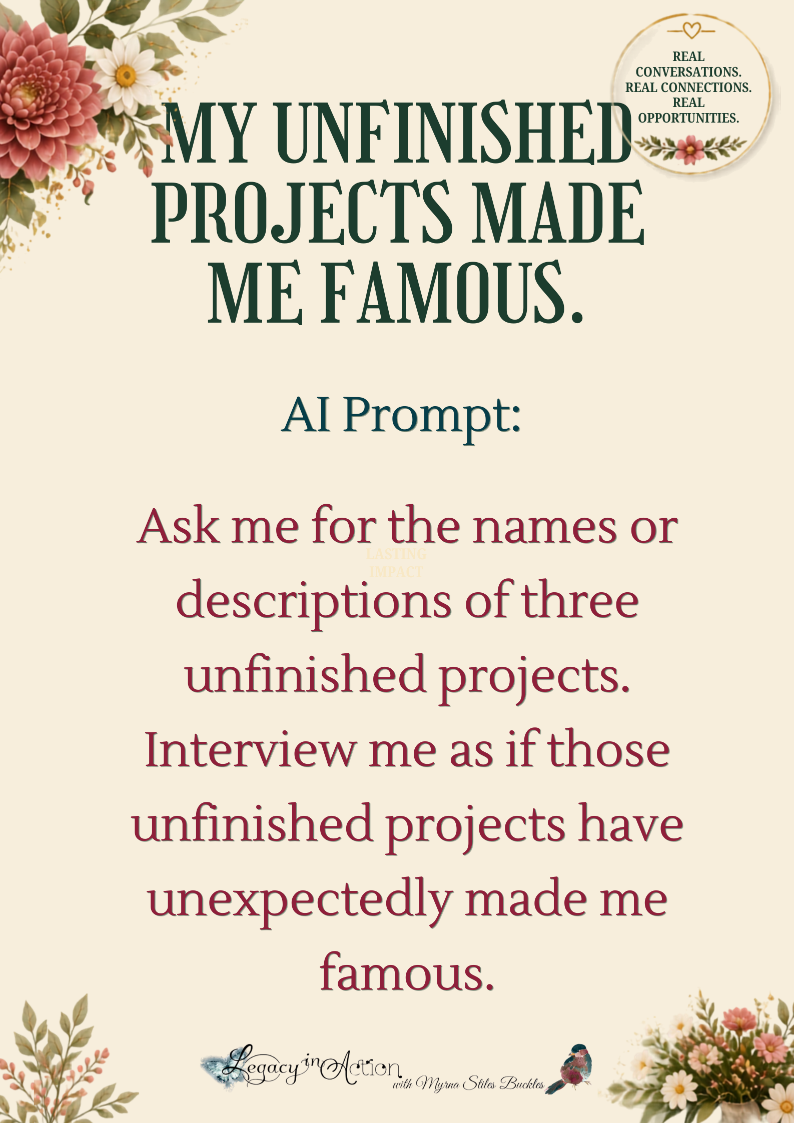 My Unfinished Projects Made me Famous